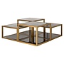 Salontafel Loua set van 4 (Brushed Gold)