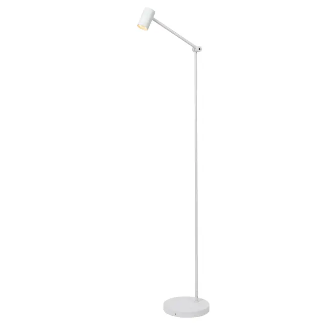 Lucide TIPIK - Oplaadbare Vloerlamp - Accu/Batterij - LED Dimb. - 1x3W 2700K - 3 StepDim - Wit