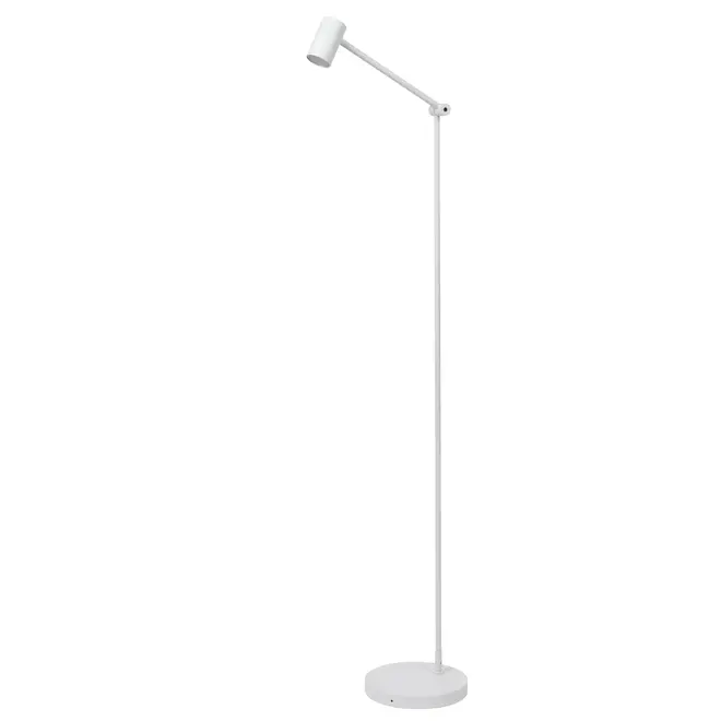 Lucide TIPIK - Oplaadbare Vloerlamp - Accu/Batterij - LED Dimb. - 1x3W 2700K - 3 StepDim - Wit