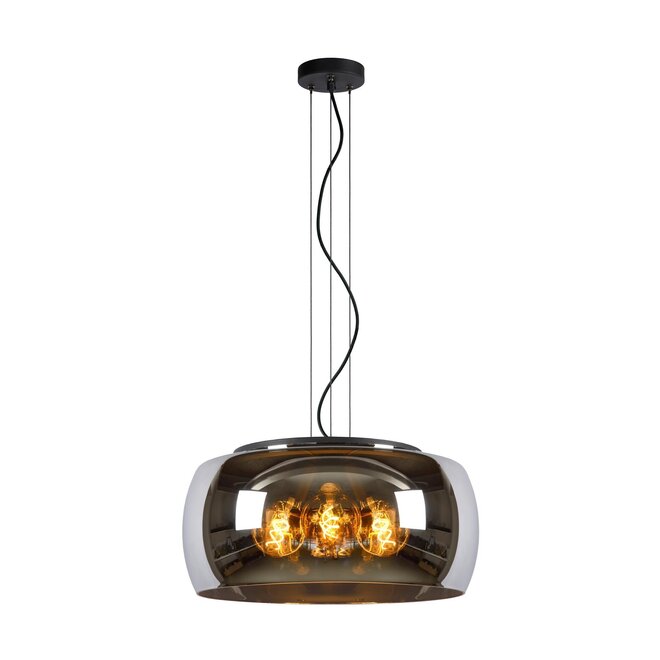 Lucide OLIVIA - Hanglamp - Ø 50 cm - 3xE27 - Fumé - 2e Kansje