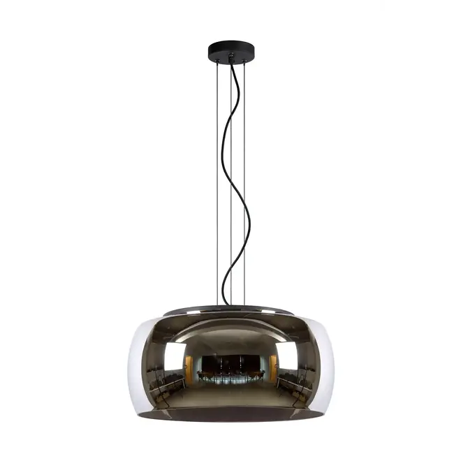 Lucide OLIVIA - Hanglamp - Ø 50 cm - 3xE27 - Fumé - 2e Kansje