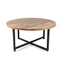 LABEL51 Salontafel Dex - Ruw - Mangohout - Rond - 80 cm