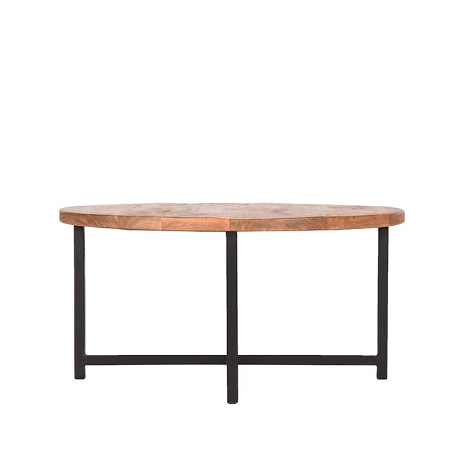 LABEL51 Salontafel Dex - Ruw - Mangohout - Rond - 80 cm