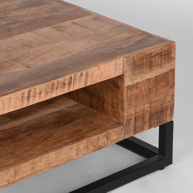 LABEL51 Salontafel Cube - Ruw - Mangohout