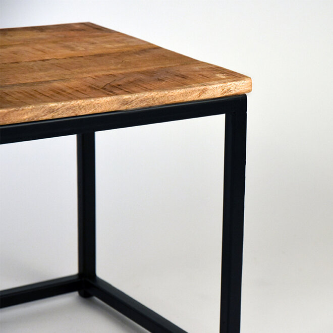 LABEL51 Salontafel Set Twain - Ruw - Mangohout