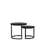 LABEL51 Salontafel Duo - Zwart - Mangohout