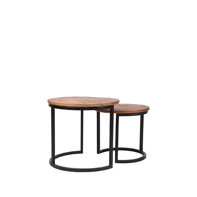LABEL51 Salontafel Set Duo - Ruw - Mangohout