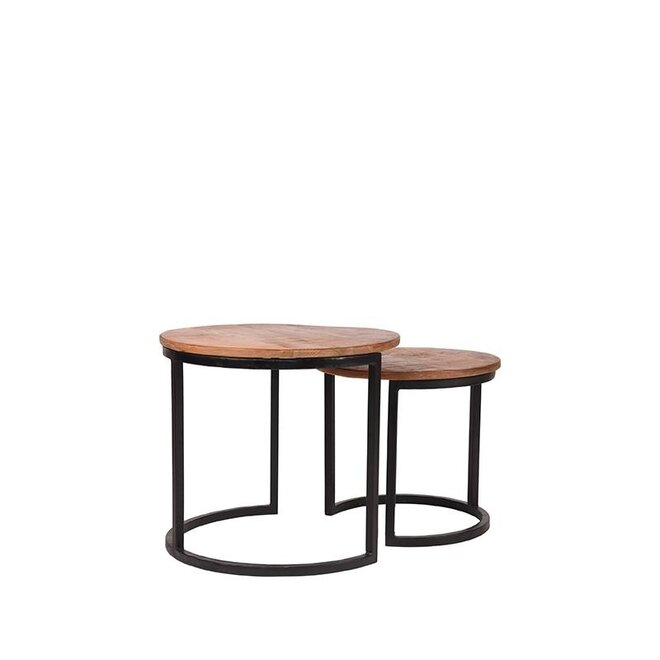 LABEL51 Salontafel Set Duo - Ruw - Mangohout