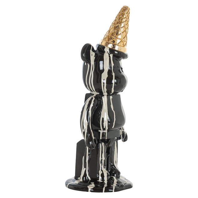 Deco object ijsbeer zwart