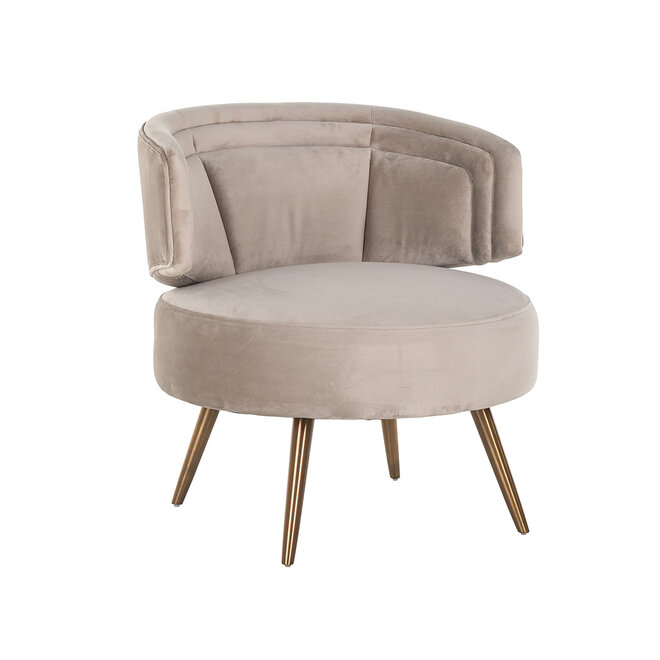 Fauteuil Hazel khaki fluweel brandvertragend (FR-Quartz 903 Khaki)