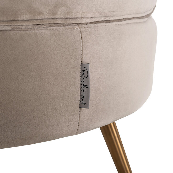 Fauteuil Hazel khaki fluweel brandvertragend (FR-Quartz 903 Khaki)