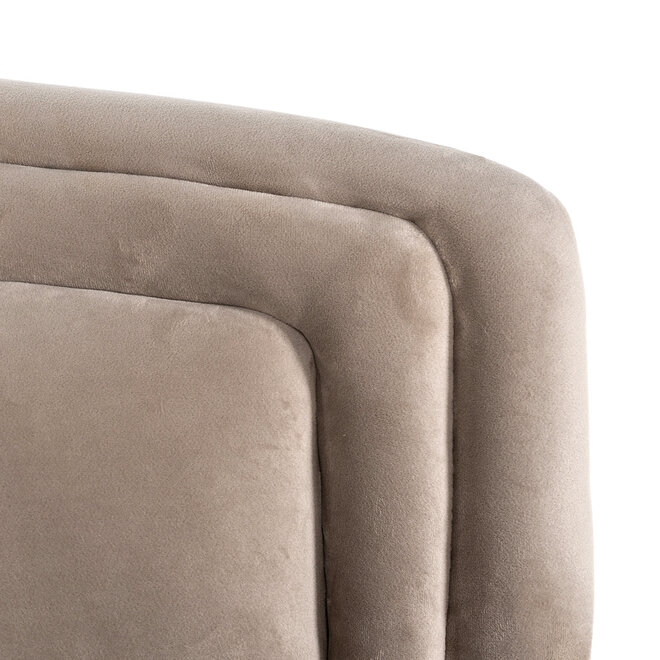 Fauteuil Hazel khaki fluweel brandvertragend (FR-Quartz 903 Khaki)