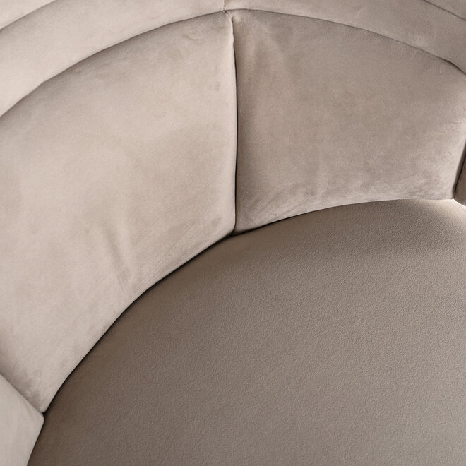 Fauteuil Hazel khaki fluweel brandvertragend (FR-Quartz 903 Khaki)