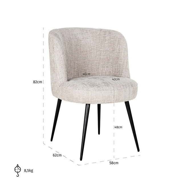 Stoel Morton natuurlijke rebel (Rebel Natural 01)