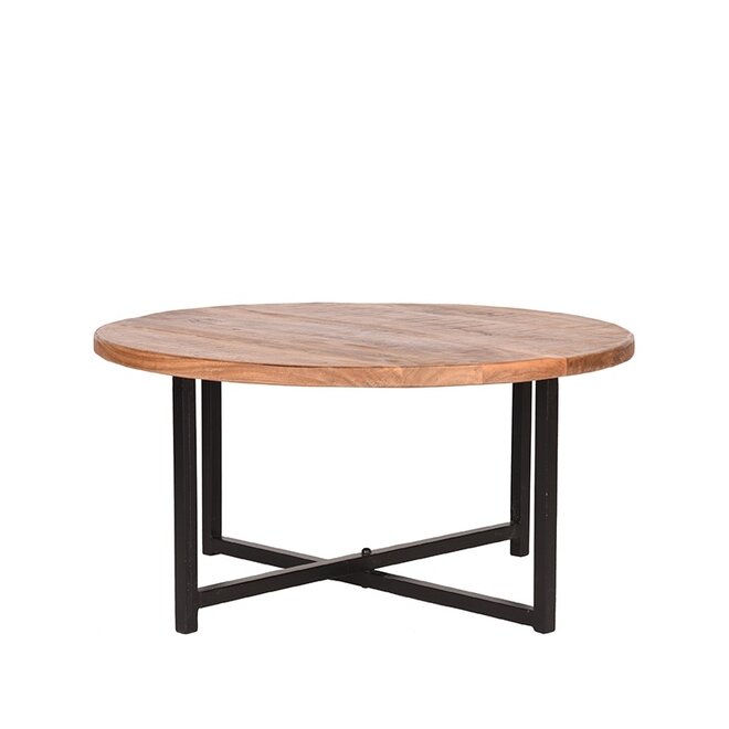 LABEL51 Salontafel Dex - Ruw - Mangohout - Rond - 80 cm