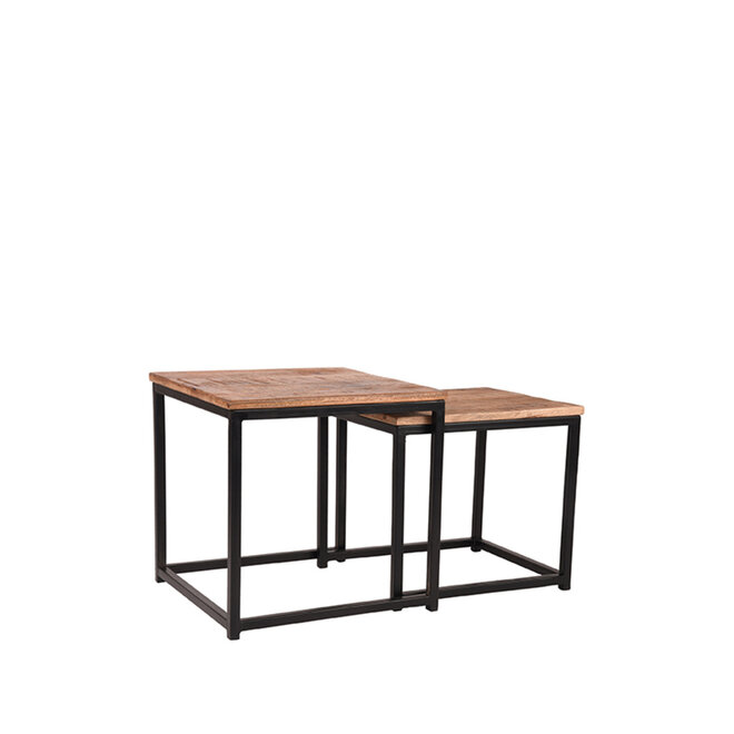 LABEL51 Salontafel Set Twain - Ruw - Mangohout