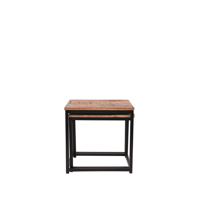LABEL51 Salontafel Set Twain - Ruw - Mangohout