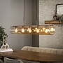 Hanglamp Tube Glass 5-lichts / Artic zwart