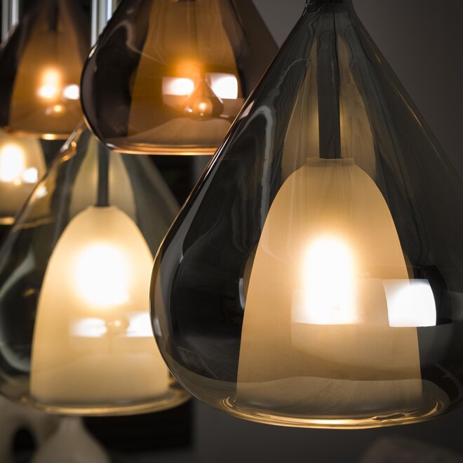 Hanglamp Wings 5-lichts / Zwart