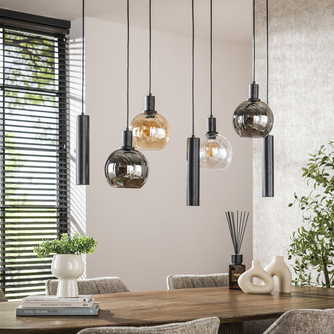 Hanglamp Sfera Tricolore 4+3-lichts / Artic zwart
