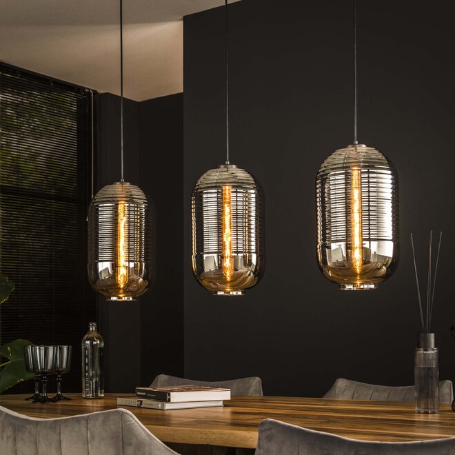 Hanglamp Tub 3-lichts / Artic zwart