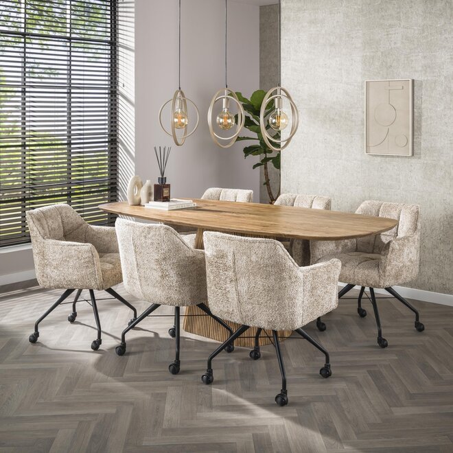 Hanglamp Turn Around 3-lichts / Beige