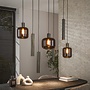 Hanglamp Bronza 4+3-lichts / Sienna bruin