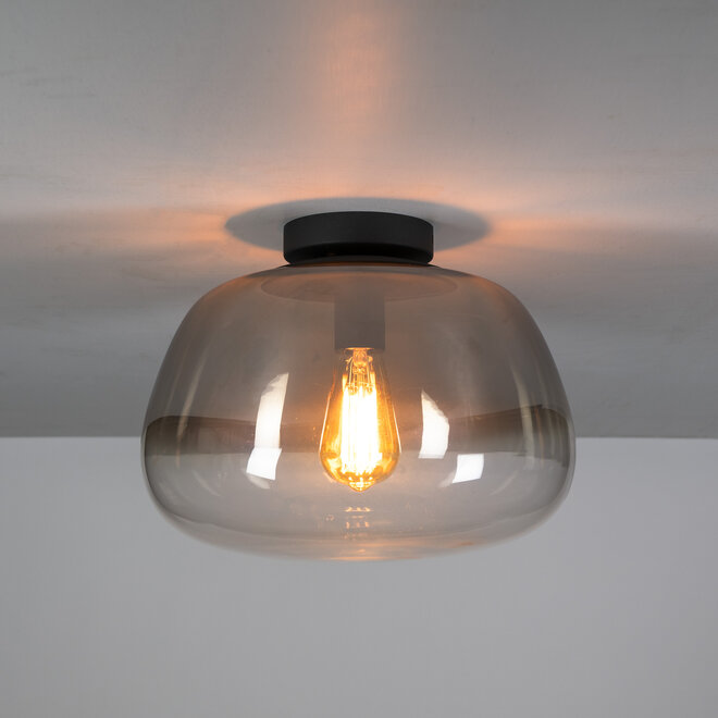 Plafondlamp Pulse Shaded 1-lichts / Smoke grey glas