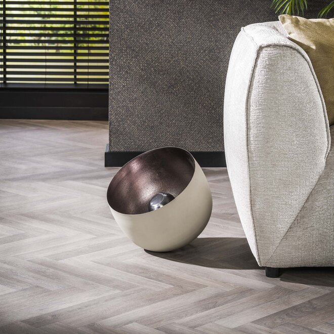 Tafellamp Basket 1-lichts Ø36cm / Mat beige