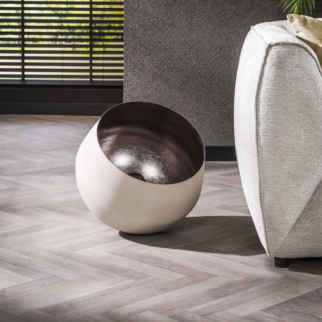 Tafellamp Basket 1-lichts Ø50cm / Mat beige