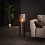 Vloerlamp Cylinder Glow 1-lichts 90cm / Zwart nikkel