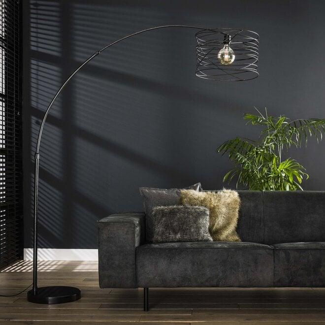 Booglamp Curl 1-lichts / Charcoal