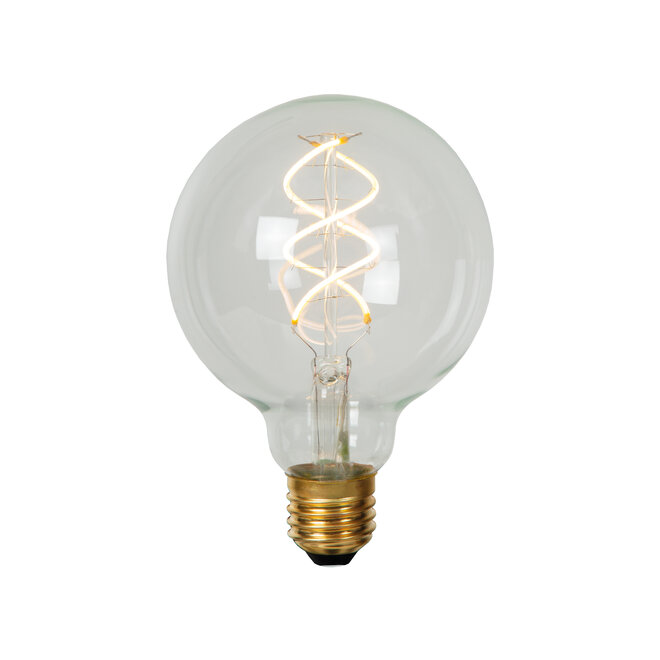 Lucide G95 - Filament lamp - Ø 9,5 cm - LED Dimb. - E27 - 1x4,9W 2700K - Transparant
