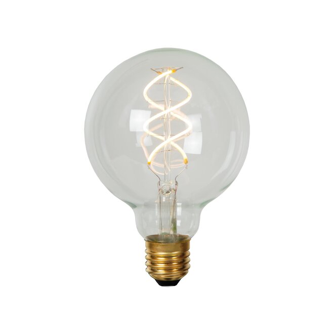 Lucide G95 - Filament lamp - Ø 9,5 cm - LED Dimb. - E27 - 1x4,9W 2700K - Transparant