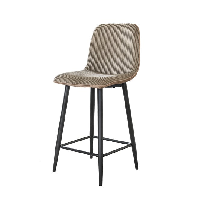 Barstoel Rib verpakt per 2 / Rock zand