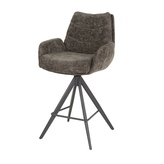 Barstoel Lounge draaibaar verpakt per 2 / Hoven taupe
