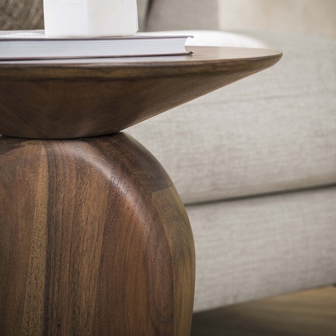 Bijzettafel Art Solid / Massief acacia glaze brown