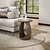 Bijzettafel Flow Solid S / Massief acacia glaze brown