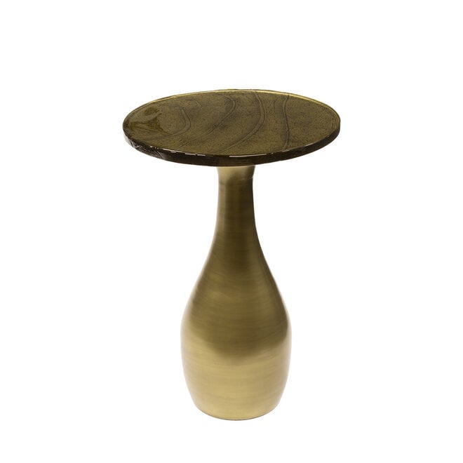 Bijzettafel Eclipse Drop M / Antiek goud