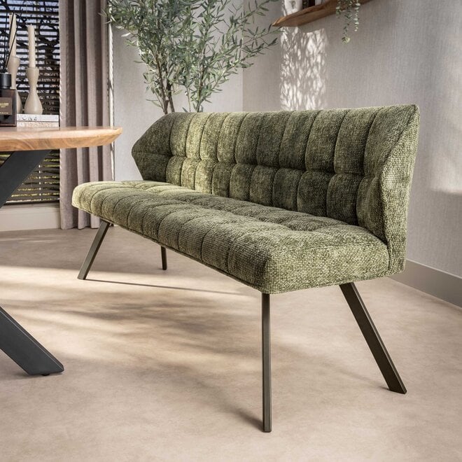 Eetkamerbank Raster / Hoven Groen-bruin