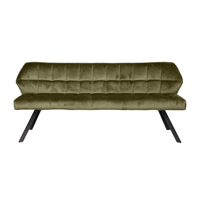 Eetkamerbank Raster / Velours groen