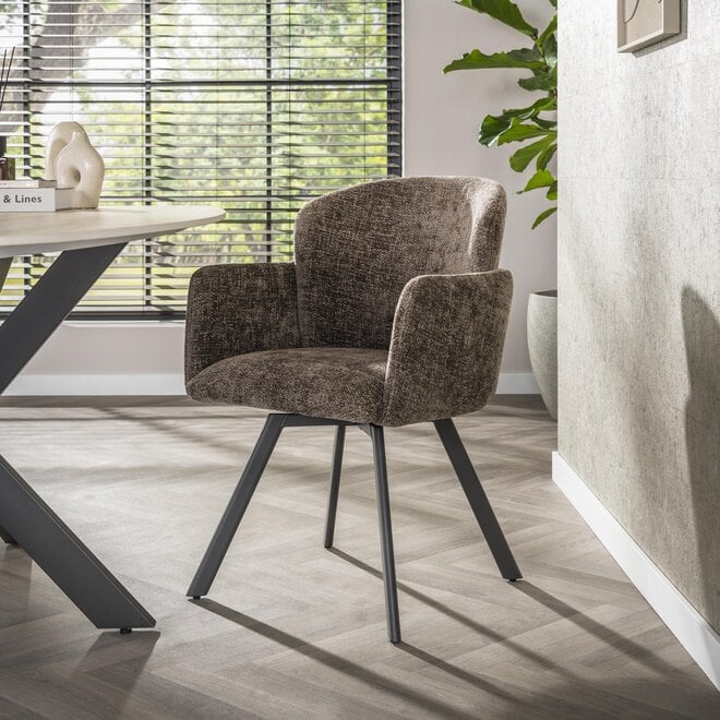 Armstoel Embrace draaibaar verpakt per 2 / Hoven taupe