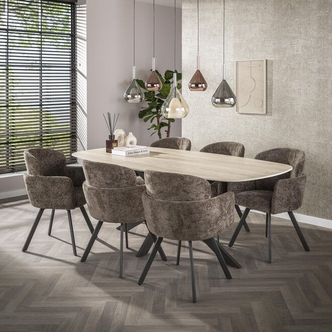 Armstoel Embrace draaibaar verpakt per 2 / Hoven taupe