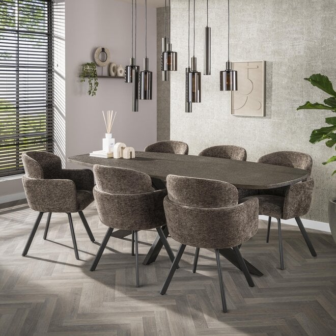 Armstoel Embrace draaibaar verpakt per 2 / Hoven taupe