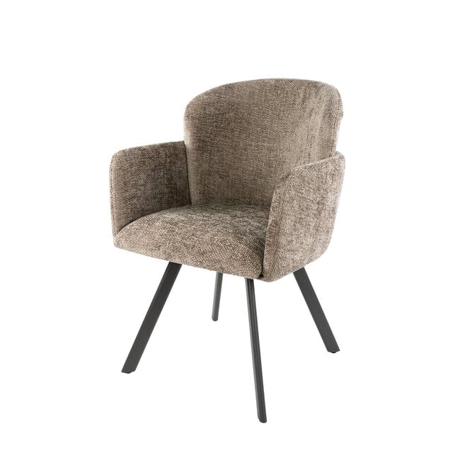 Armstoel Embrace draaibaar verpakt per 2 / Hoven champagne