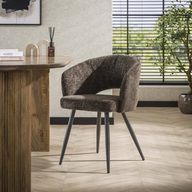 Armstoel Salon verpakt per 2 / Cargo bruin