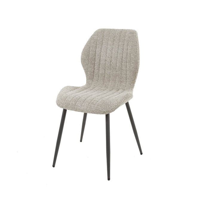 Stoel LInea verpakt per 4 / Bouclé zand