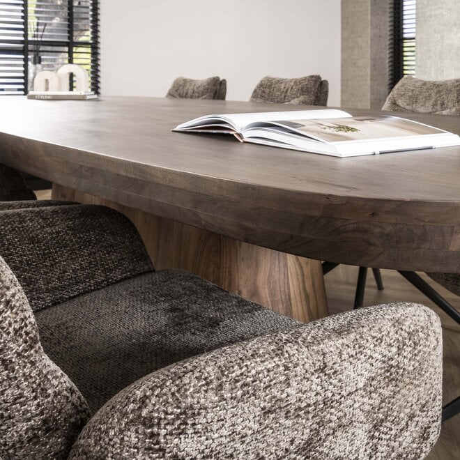 Eettafel Arcadia deens ovaal 300cm / Massief acacia bruin