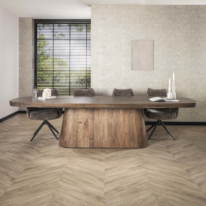 Eettafel Arcadia deens ovaal 300cm / Massief acacia bruin