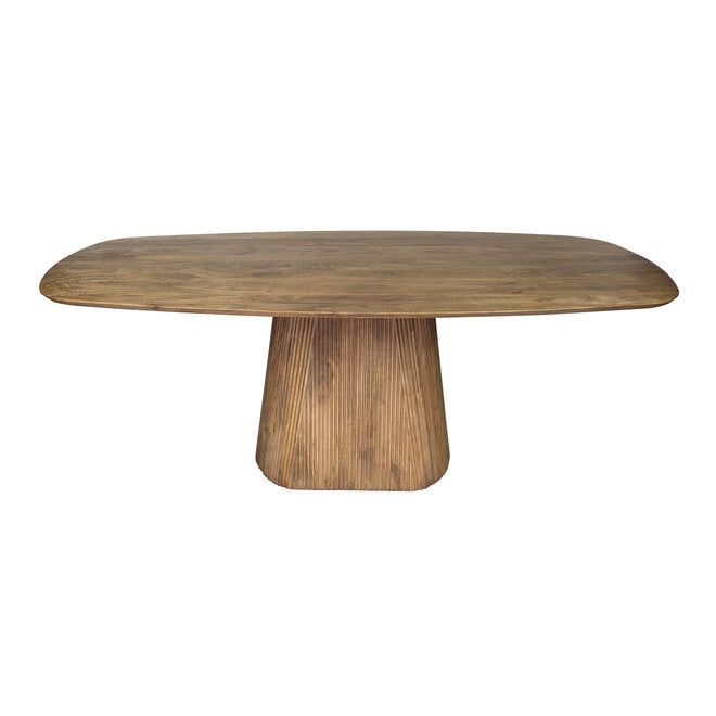 Eettafel Wave Centro deens ovaal 215cm / Massief mango zand